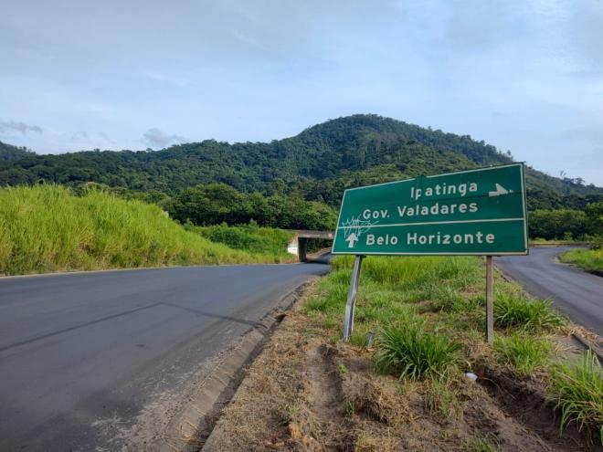 Recapeamento começou na entrada do distrito, vindo de Belo Horizonte