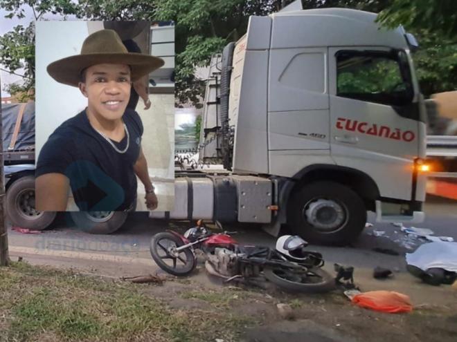 Pedaços de cabos de fibra ótica encontrados na cena do acidente que vitimou Luiz Lucas da Costa 