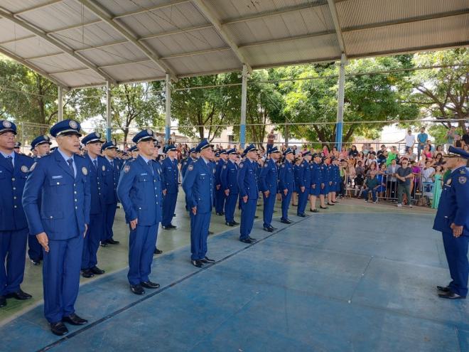 Cerimônia de formação dos guardas municipais de Ipatinga