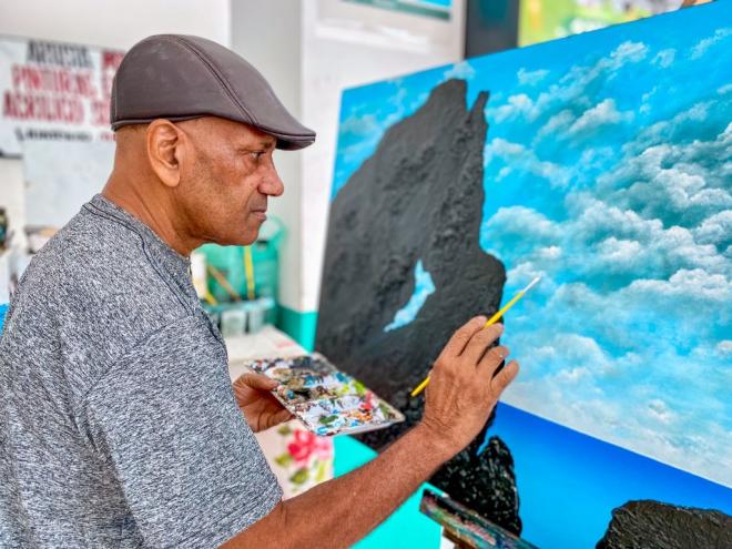 Evidenciando a natureza, quadros em 3D destacam o estilo surrealista de Marcílio Caldeira