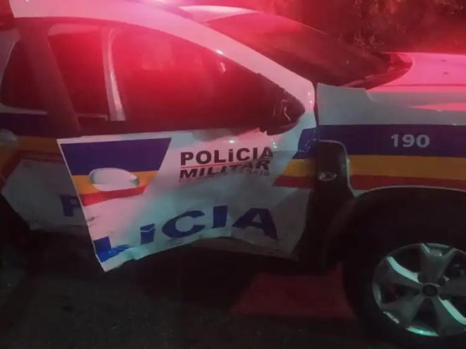 Policial atingido pelos criminosos em fuga foi socorrido e passa bem 