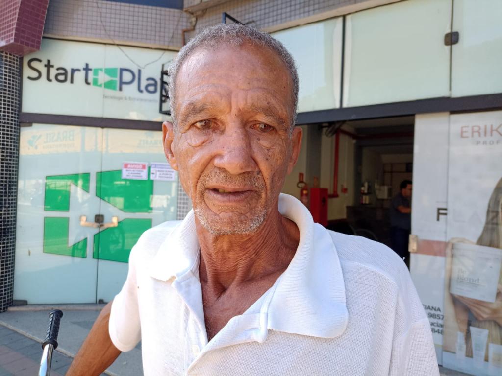 José Silva dos Reis, 70, aposentado, bairro Novo Tempo ''Eu nasci em Timóteo, a cidade já foi muito boa, na saúde, segurança, mas hoje está muito parada. Precisa melhorar muito a limpeza nas ruas, tem ficado muito sujo, principalmente no bairro Novo Tempo''. 