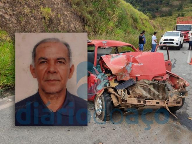 O condutor do Escort, José Eugênio Lage, de 77 anos, não resistiu e morreu na hora
