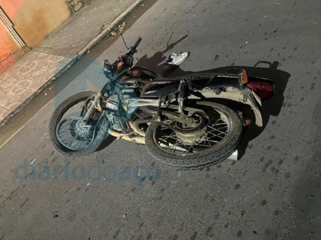 Motocicleta da vítima foi atingida por Fiat Uno conduzido por jovem inabilitado 