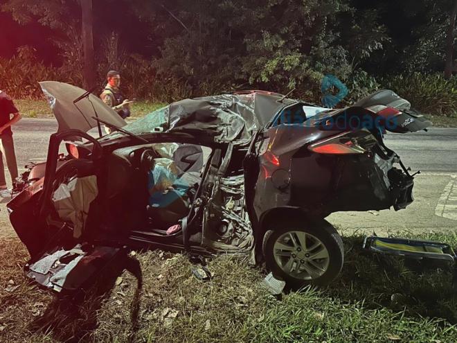 Técnico de enfermagem, vítima de acidente na avenida Pedro Linhares Gomes estava neste HB20 e foi socorrido em estado grave