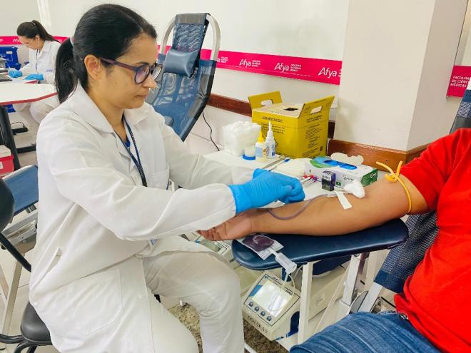 Bolsas coletadas durante mutirão vão repor o estoque da Fundação Hemominas que abastece o Hospital Municipal