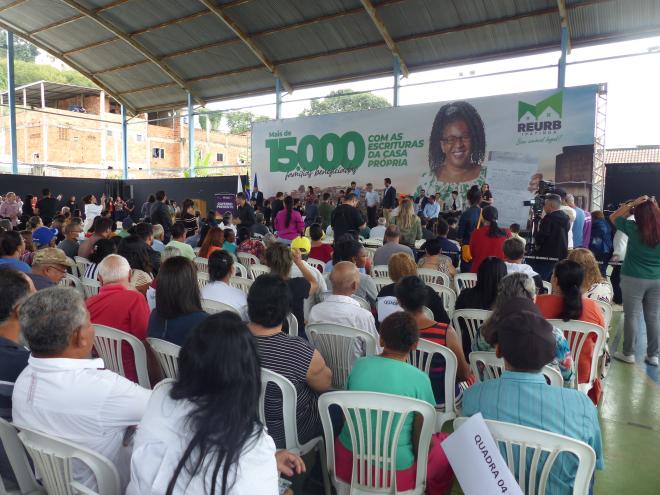 Moradores do Morro do Sossego e Planalto estiveram presentes na cerimônia