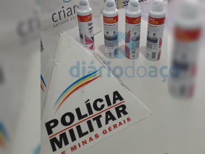 Os policiais suspeitam que os desodorantes furtados seriam trocador por crack