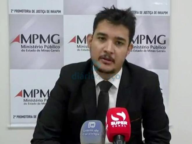 O promotor do MPMG Jonas Júnio Linhares fez a denúncia contra dois acusados de tráfico