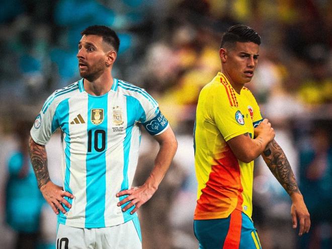 Messi e James Rodríguez brigam pelo título da Copa América nesta noite