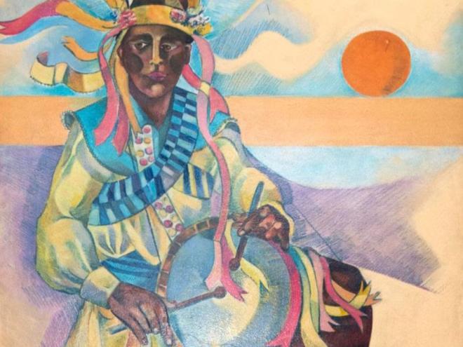 Detalhe da série ''Catopês'': obras que resgatam a cultura