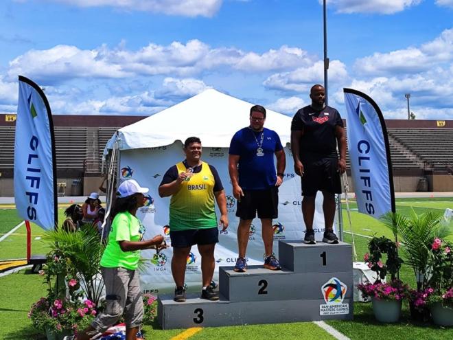 Alain foi o terceiro colocado no Campeonato Pan-Americano de Atletismo Master