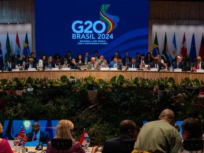 Primeiro dia da Reunião Ministerial de Desenvolvimento do G20, realizado no Galpão da Cidadania.. Foto: Audiovisual G20 Brasil/Divulgação