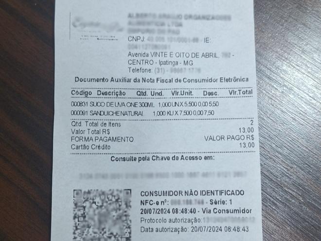 A NFC-e substitui documentos fiscais em papel utilizados no varejo