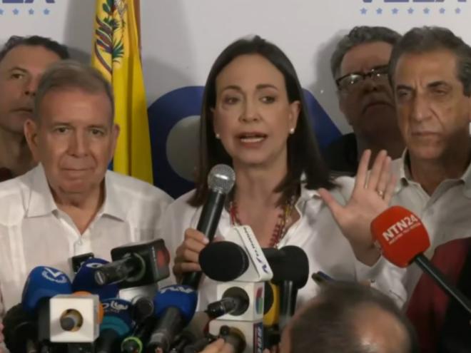 A oposição diz que a vitória foi de González, por cerca de 70% dos votos. O número foi baseado nas atas dos centros de votação e anunciado por María Corina Machado, que seria candidata a presidente, mas foi impedida de disputar pela Justiça da Venezuela.