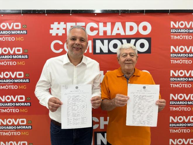 Eduardo Morais e Lelé são os nomes apoiados pelo atual prefeito de Timóteo  