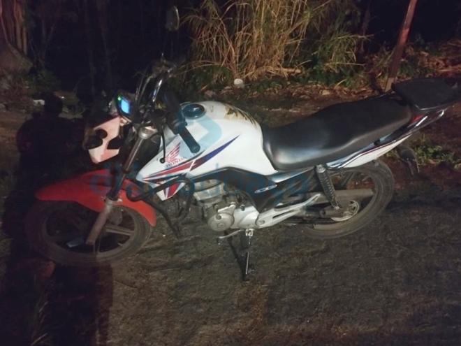 A moto furtada foi recuperada antes mesmo da vítima tomar conhecimento do crime