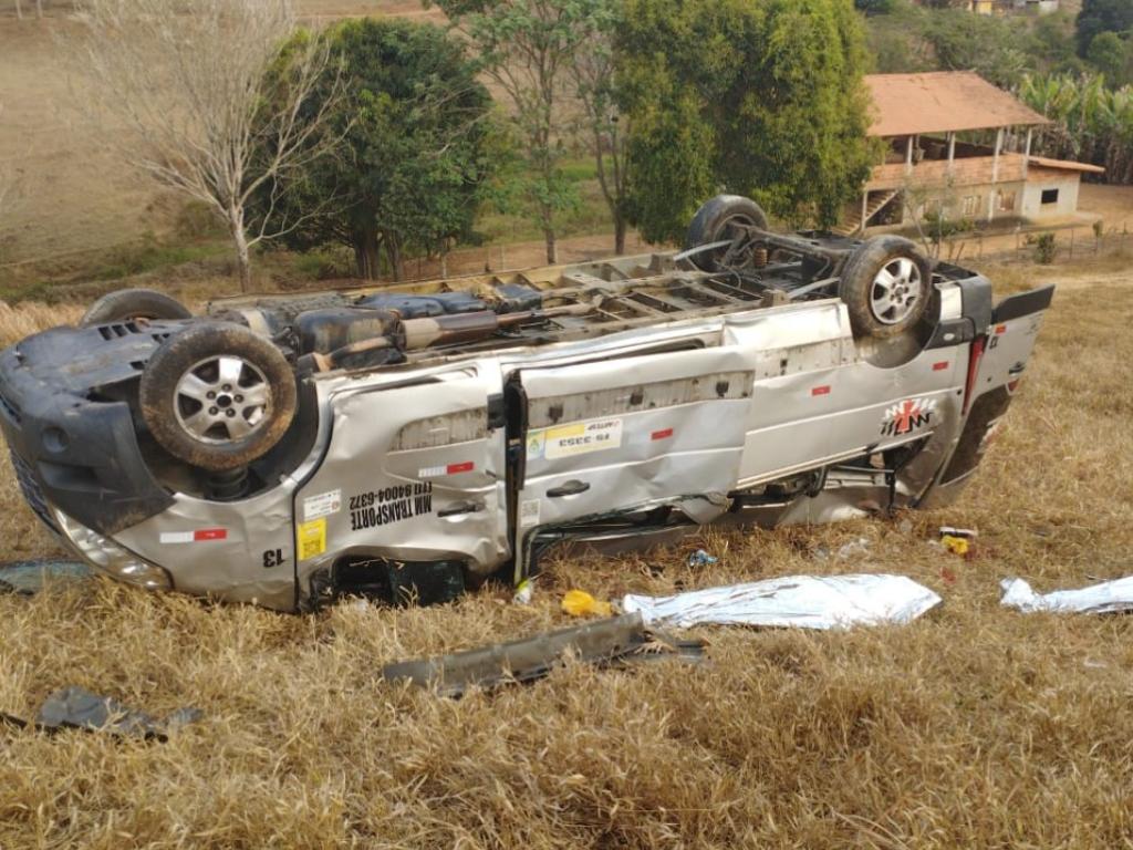 Acidente aconteceu por volta de 4h20 desta segunda-feira feira na MG-445 em Ponte Nova 