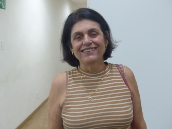 Maria Aparecida se disse emocionada com a homenagem ao médico Helton