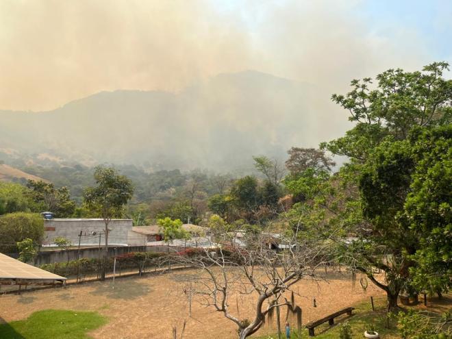 Incêndio tomou grandes proporções