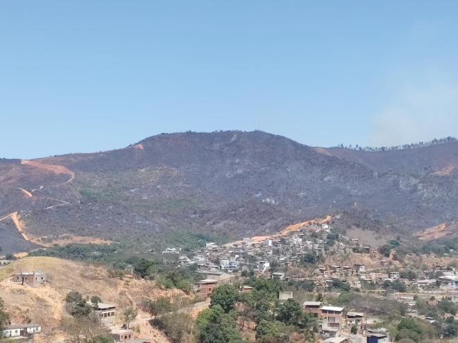 Área verde se transformou em cinza e preto