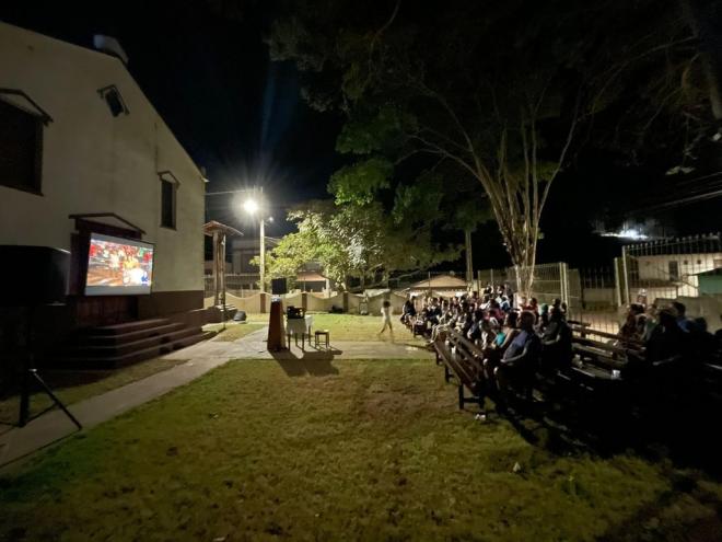 O filme foi lançado na comunidade rural de Fabriciano