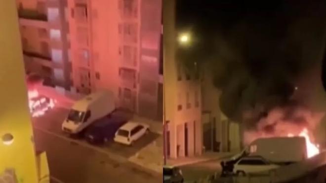 Dois carros da família do acusado do crime foram incendiados 