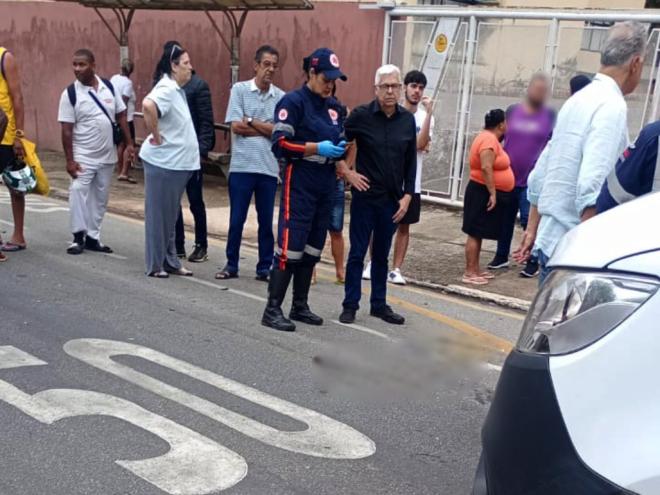 Atropelamento aconteceu na tarde desta sexta-feira, na avenida JK, bairro Funcionários, em Timóteo