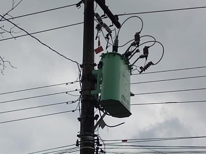 Luiz Fernando enviou ao Diário do Aço mostra transformador que causou problema de energia 