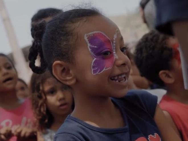 O evento contara com diversas atrações para acrianças e muitas guloseimas 
