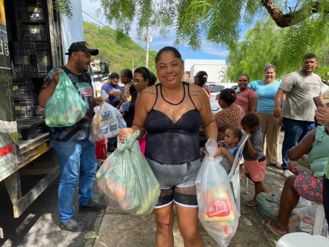 Alimentos doados foram arrecadados durante a Corrida do Aço, promovida no último dia 20 pela Usiminas, em Ipatinga