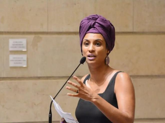 Vereadora Marielle Franco (PSOL) na Câmara de Vereadores do Rio de Janeiro. Foto: Renan Olaz/ Câmara Municipal do Rio