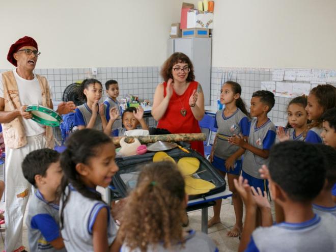 As atividades contemplam crianças do ensino fundamental