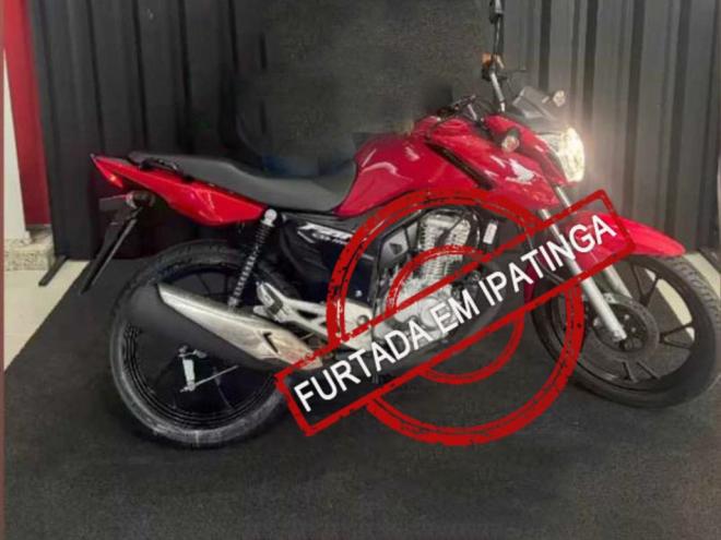 Honda Fan 160, placa TCF 4F42 foi furtada dia 26/10 em Ipatinga; você a viu? Denuncia ao telefone 190. 
