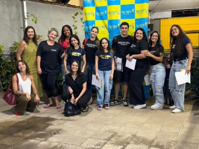 A ação é desenvolvida por alunos de Medicina do 1º período da Afya 