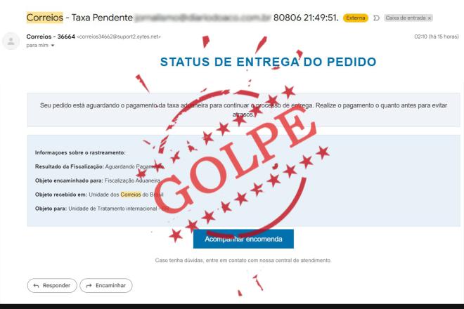 Criminosos enviam mensagens falsas, com links que levam para páginas não oficiais e que emitem boletos como se fossem verdadeiros 