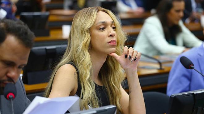 Erika Hilton é líder da bancada do PSOL-Rede na Câmara Federal. Foto: Vinicius Loures/Câmara dos Deputados