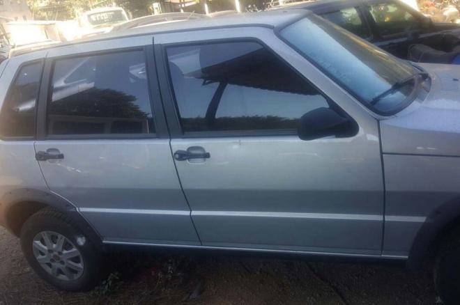 O Fiat Uno, doado para a Aapec, usado em outra empresa 