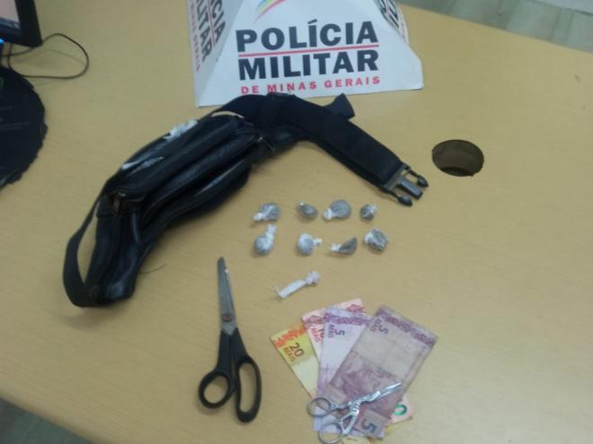 Materiais apreendidos pela PM