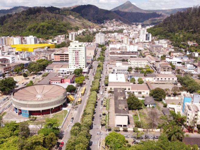 Vista aérea do Centro Norte de Timóteo