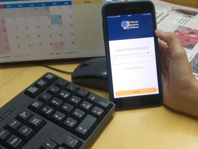 O eleitor pode justificar seu voto por meio do aplicativo e-Título 
