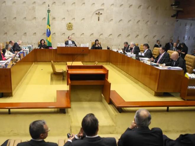 Plenário do Supremo Tribunal Federal (STF) durante julgamento sobre a constitucionalidade do decreto do indulto natalino editado pelo presidente Michel Temer, no ano passado. O relator do caso, é ministro Luís Roberto Barroso. Foto: Nelson Jr./SCO/STF