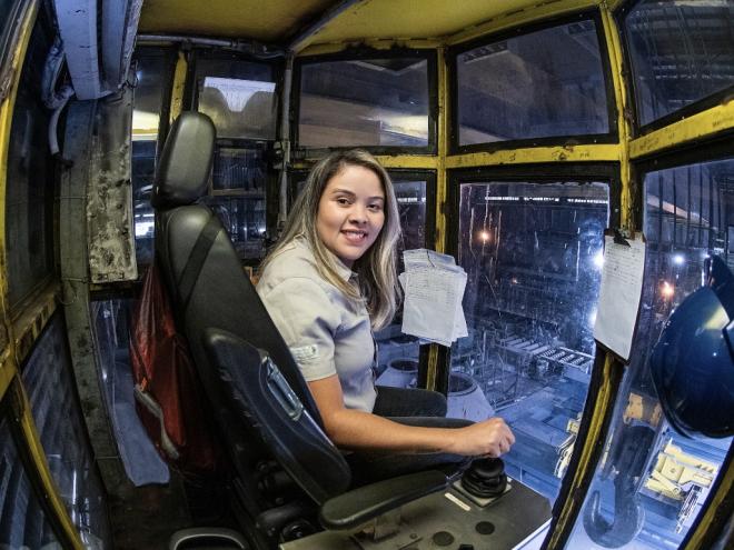 Chaiane Lorena de Jesus, uma colaboradora que é exemplo de superação e inspiração, destaca o ambiente acolhedor e inclusivo como fundamental para sua trajetória na empresa