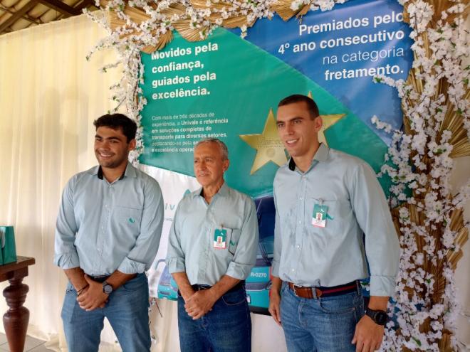 Pedro Chieppe, Luiz Peixoto e Ângelo Chieppe destacam investimentos e crescimento da empresa 