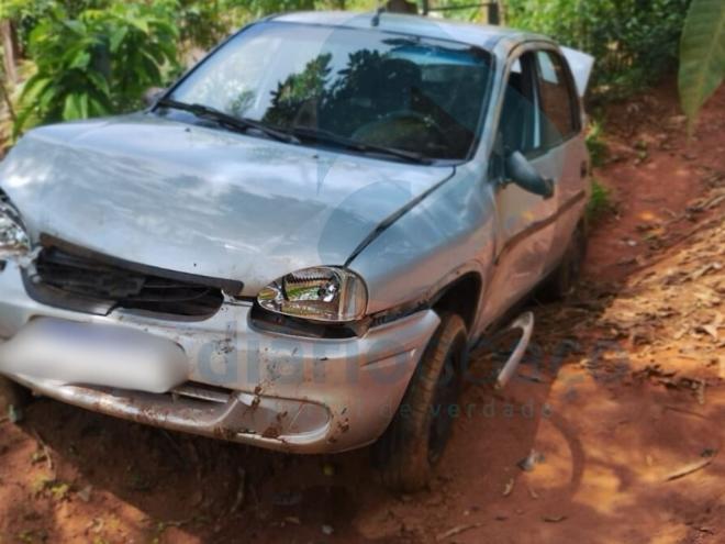 Carro não atingiu a estrutura do imóvel
