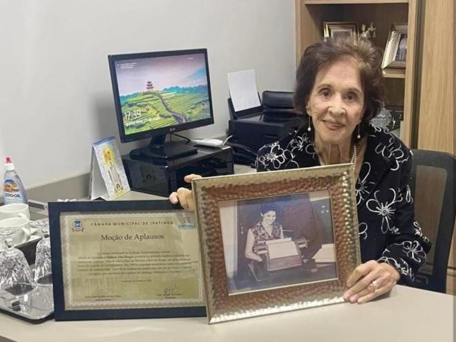Júlia Roque foi a primeira mulher a assumir um cartório em Ipatinga