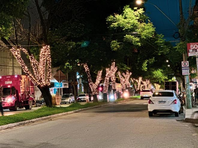 Trecho da avenida Carlos Chagas, no Cidade Nobre 