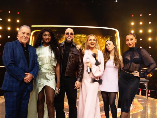 Tony Ramos, Kenya Sade, Belo, Eliana, Tata Werneck e Sabrina Sato na quinta temporada do ''The Masked Singer''