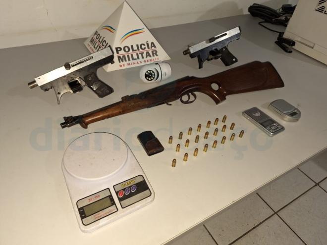 Armas foram apreendidas com indivíduo que estaria planejando retaliar uma tentativa de homicidio que sofreu 