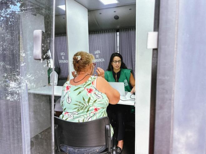 A equipe da DPMG está prestando apoio aos atingidos nos abrigos da cidade